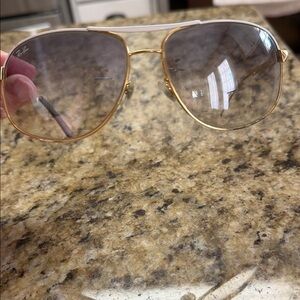 Ray-Ban Gold Frame Aviator Sunglasses need some TLC